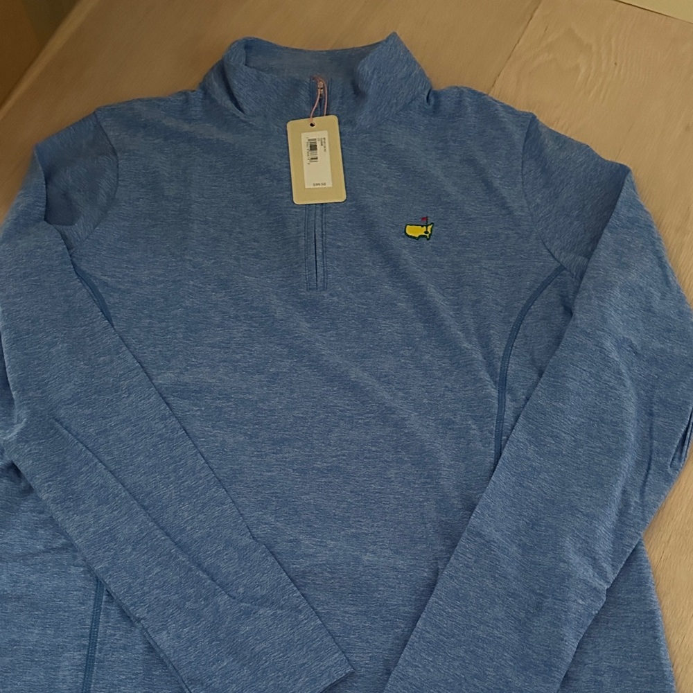 Light blue quater zip Masters X Peter Millar